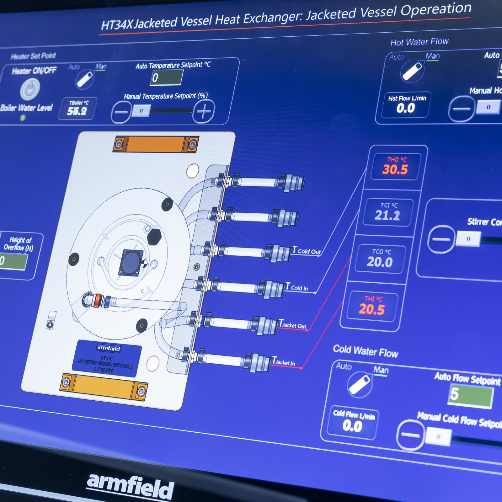 HT34X 带线圈和搅拌器的夹套容器 - 亚洲必赢仪器装备中